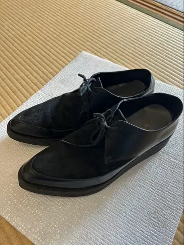 LAD MUSICIAN 블랙 가죽 신발