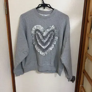 poppy HEART TULLE SWEATSHIRT
