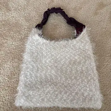 퍼 스타일 화이트 토트백