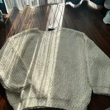 loungedress 아이보리 볼륨 니트 스웨터