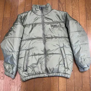 빈티지 90s FOX 카키 다운 자켓 바이크 M