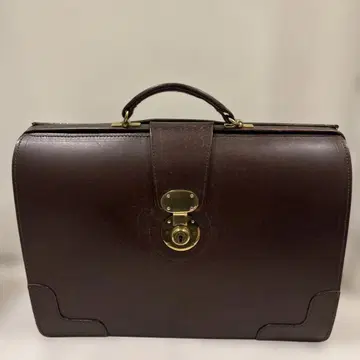 Whitehorse Cox 브라운 가죽 더블 백