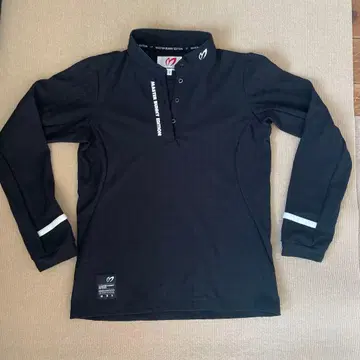 MASTER BUNNY EDITION 블랙 긴팔 피케 셔츠 사이즈 0