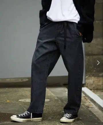 프릭스스토어 데님 팬츠 블랙 M