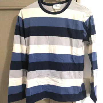 레어 agnis b. 스트라이프 긴팔 티셔츠 90s 일본제