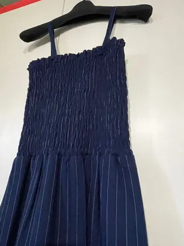 Aga 야마다야 네이비 스트라이프 살로펫