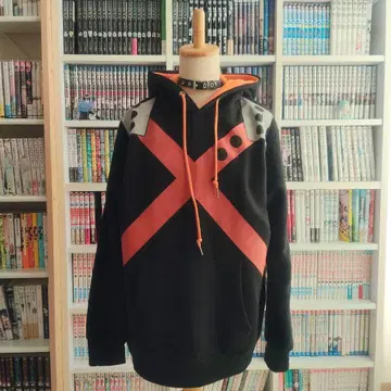 나의 히어로 아카데미아 바쿠고 카츠키 후드 부착 후드티