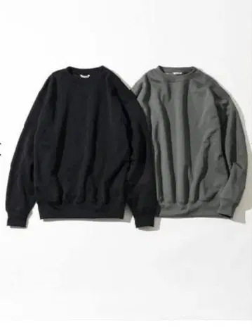 AURALEE 블루 그레이 맨투맨 사이즈 3