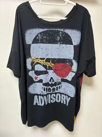 VAMPS K'z 티셔츠 빅사이즈 스컬 디자인 블랙