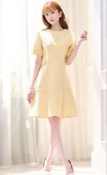 EmiriaWiz Pearl 알스트로메리아 트위드 원피스