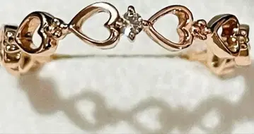 BLOOM 블루밍 핑크 골드 하트 반지 10호