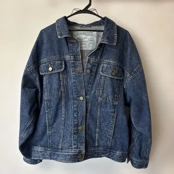 데님 자켓 짧은 기장