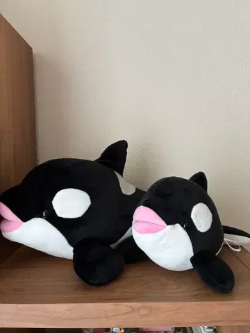 스마 시월드 범고래 오르카 봉제 인형 3등 4등 세트