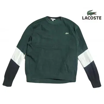 LACOSTE RELAXED FIT 니트 스웨터 그린 US L
