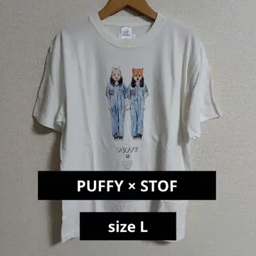 PUFFY STOF 콜라보 T셔츠 화이트