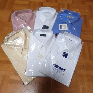 긴팔 3점 반팔 3점 와이셔츠 세트