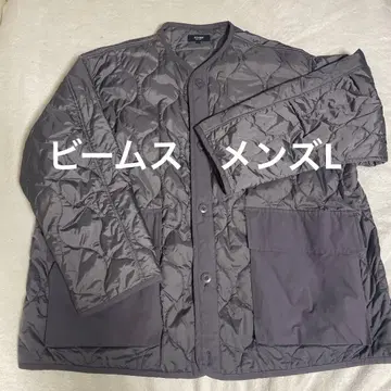 빔즈 Beams 남성용 L 그레이 퀼팅 자켓