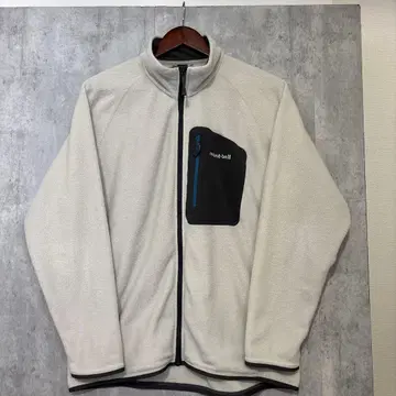 mont-bell 플리스 자켓 아이보리 크리마플러스100 L