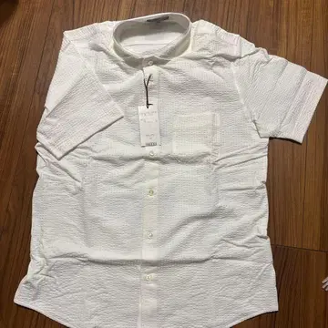 Paul Stuart 화이트 반팔 셔츠