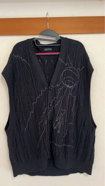 LAD MUSICIAN 블랙 니트 베스트 44