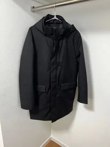 UNIQLO 하이브리드 다운 코트 M 블랙