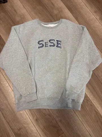 SEE SEE 로고 프린트 맨투맨 트레이닝복 XL