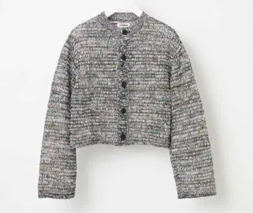 [ COOHEM ] TWEEDY MESH KNIT CARDIGAN