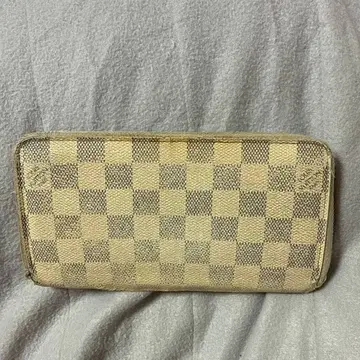 다미에 패턴 장지갑 아이보리/베이지