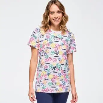 ZUMBA 컬러풀 스마일리 T셔츠