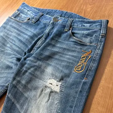 Norton 노튼 데미지 가공 데님 청바지 L 사이즈