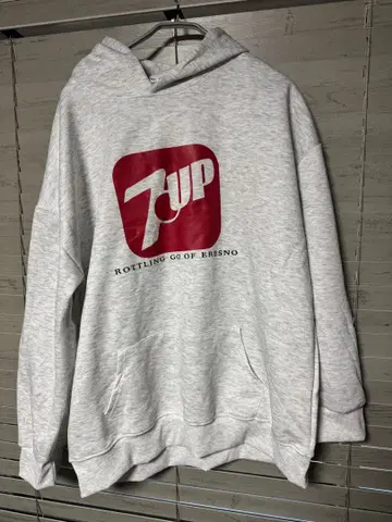 7UP 후디 그레이 XXL 새상품급 로고