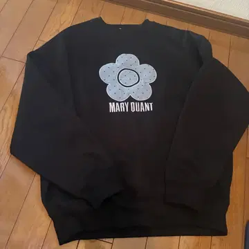 MARY QUANT 플라워 그래픽 맨투맨 M
