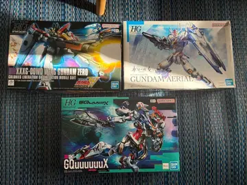 HG 건담 프라모델 3세트 지크 액스 에어리얼 윙 제로