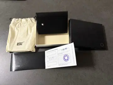 [미사용 새상품] 몽블랑 명함지갑 카드 케이스 블랙