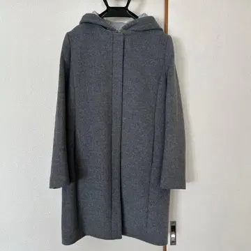 INDIVI 울 혼방 투웨이 미디엄 코트 라이트 그레이 38 사이즈
