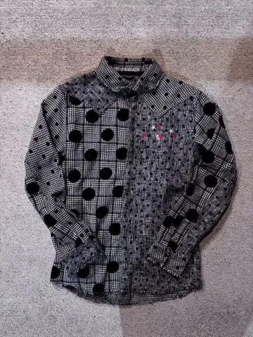 Dot cotton shirt y2k grunge