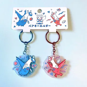 포켓몬 센터 후쿠오카 한정판 라티오스 라티아스 페어 키링 후쿠오카