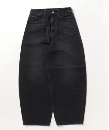 뷰티 앤 유스 블랙 데님 와이드 레그