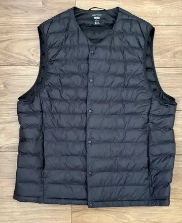 유니클로 퍼프 테크 컴팩트 베스트 XL 블랙