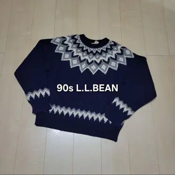 90s L.L.BEAN 노르딕 무늬 니트 엘엘빈 빈티지