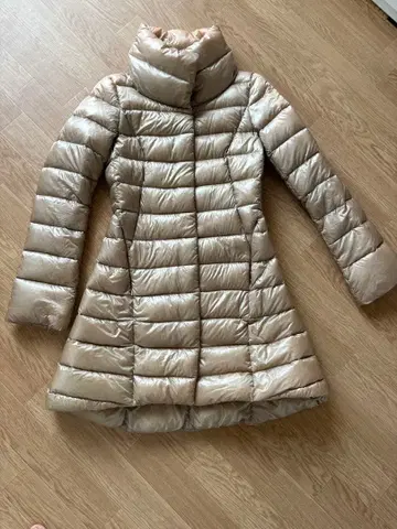 Herno 베이지 롱 다운 자켓