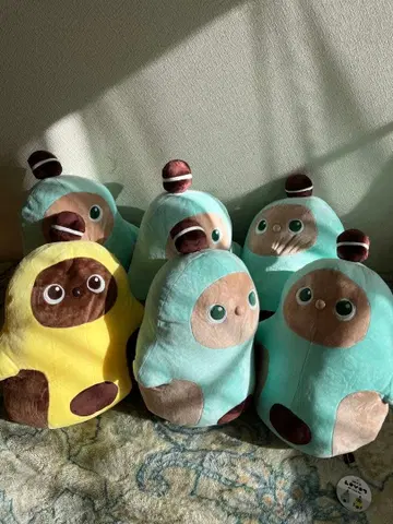 라보토 LOVOT 봉제 인형 후와코로 6개 세트 묶음 판매