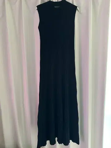 NOBLE 네이비 니트 롱 원피스