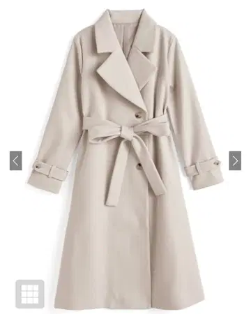 GRL 리본 벨트 부착 롱 코트 [ze913]