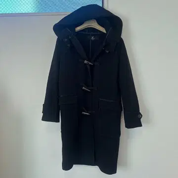 새상품급! 루 쉘 블루 더플 코트 후드 부착