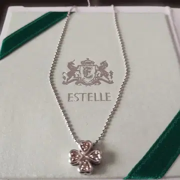 ESTELLE 에스테르 네잎 클로버 목걸이 PS 각인 있음