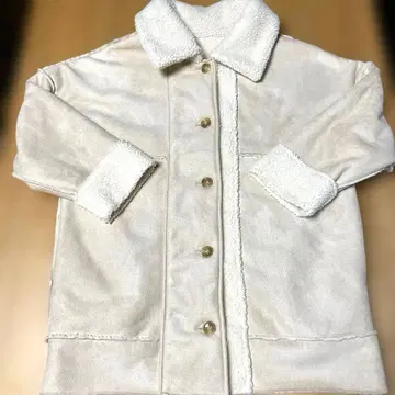 RETRO GIRL 페이크 무스탕 롱 자켓