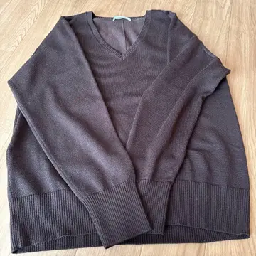 치노 니트 스웨터 38 브라운