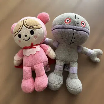 호빵맨 봉제 인형 2체 세트