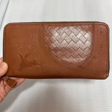 노무라 슈헤이 토끼 각인 장지갑 브라운 일본제